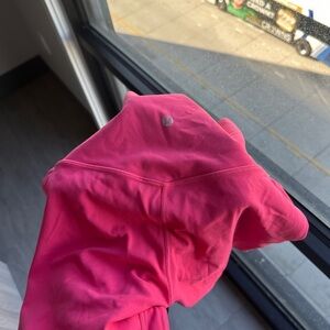 Pink align biker shorts